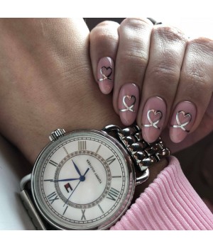 Стикер Dream Nails 3D/Silicone-5 срібло